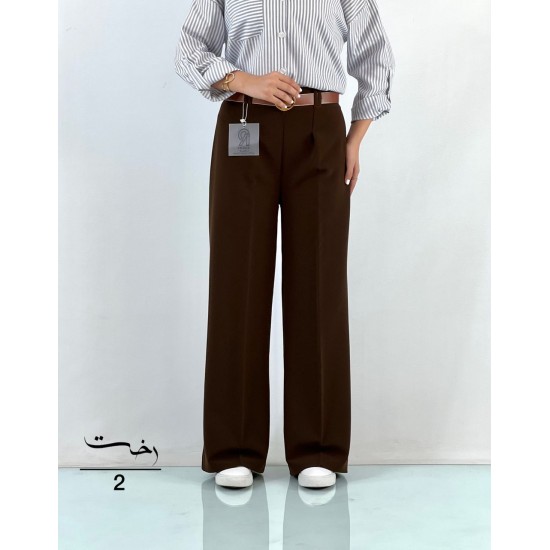 شلوار بگ پارچه ای پشت کش