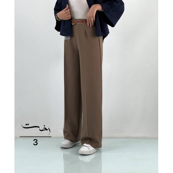 شلوار بگ پارچه ای پشت کش