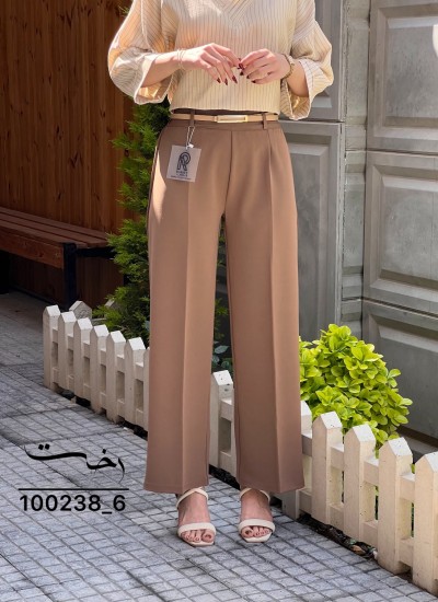 شلوار بگ پارچه ای پشت کش