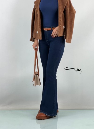 شلوار بوتکات جین آبی شلوار بوتکات جین آبی