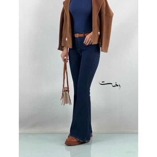 شلوار بوتکات جین آبی شلوار بوتکات جین آبی