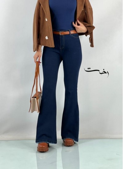 شلوار بوتکات جین آبی شلوار بوتکات جین آبی