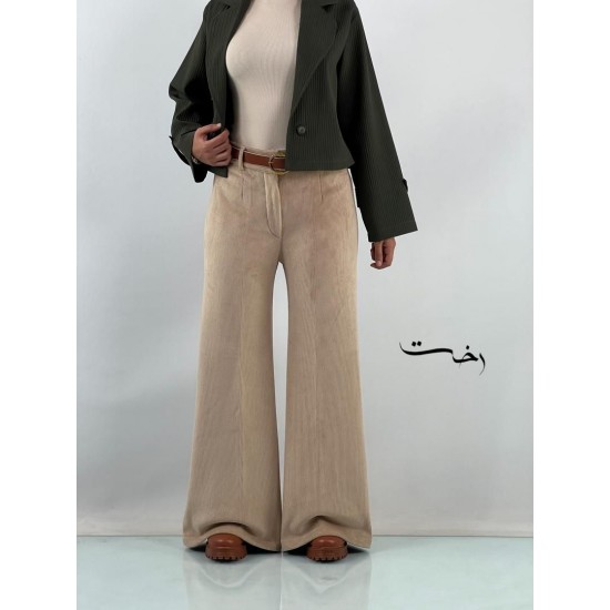 شلوار فلر بگ مخمل کبریتی شلوار فلر بگ مخمل کبریتی