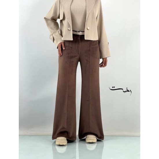 شلوار فلر بگ مخمل کبریتی شلوار فلر بگ مخمل کبریتی