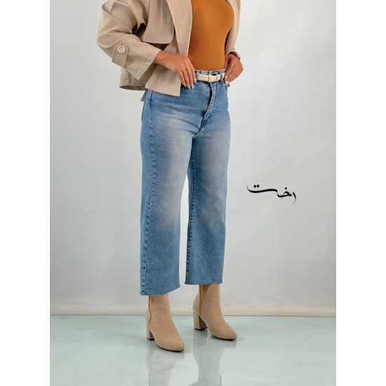 شلوار واید آبی دمپا کات شلوار واید آبی دمپا کات