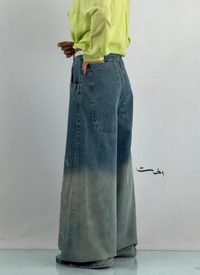 شلوار فول بگ جین تینتی شلوار فول بگ جین تینتی