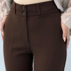 شلوار بوتکات کرپ کمربنددار شلوار بوتکات کرپ کمربنددار