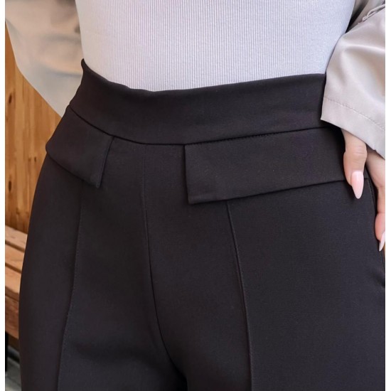 شلوار بوتکات کرپ جیب نما