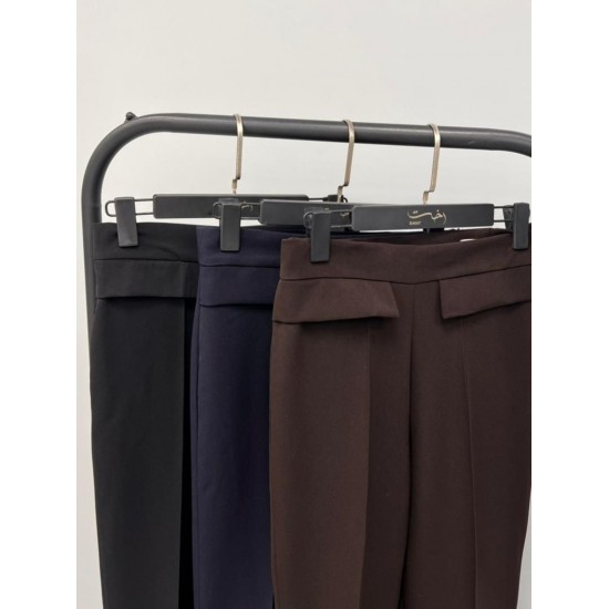 شلوار بوتکات کرپ جیب نما