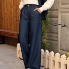 شلوار فلر بگ جین آبی لایسل شلوار فلر بگ جین آبی لایسل