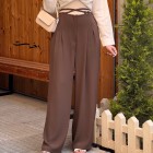 شلوار بگ حریر کمربندی