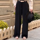 شلوار بگ حریر کمربندی