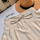 شلوار بگ حریر کمربندی