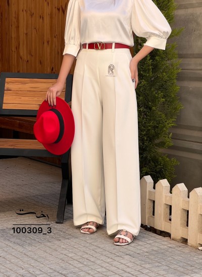 شلوار بگ پارچه ای پشت کش