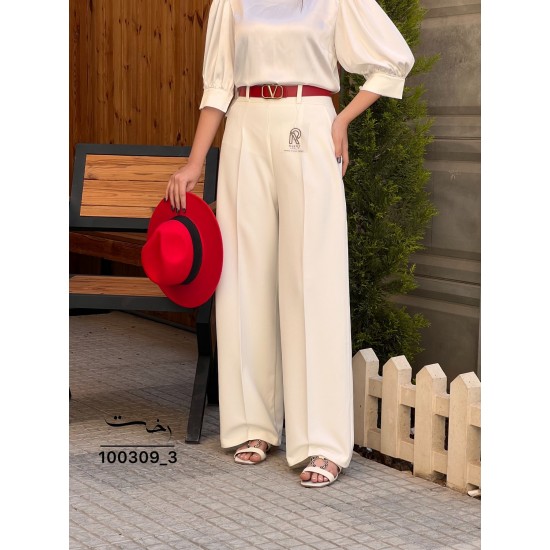 شلوار بگ پارچه ای پشت کش