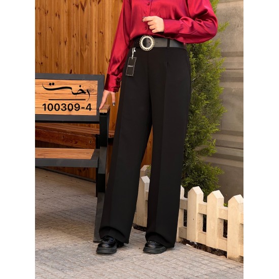 شلوار بگ پارچه ای پشت کش