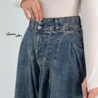 شلوار بگ بالنی جین پیله دار