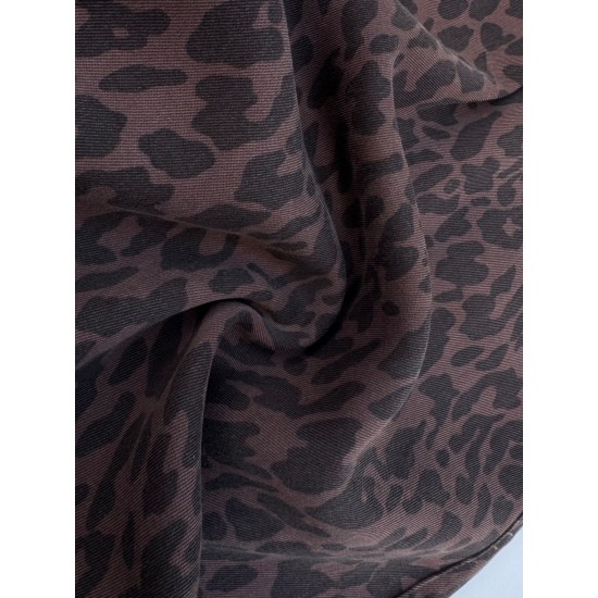 شلوار بگ سیلک پلنگی