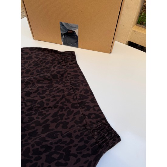 شلوار بگ سیلک پلنگی