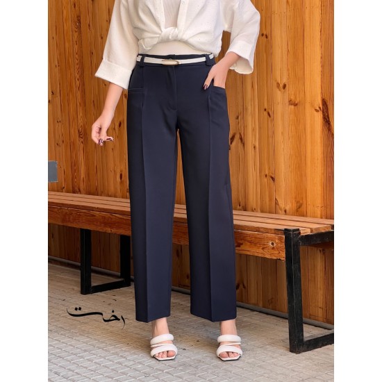 شلوار بگ پارچه ای گاباردین