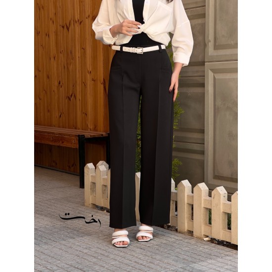 شلوار بگ پارچه ای گاباردین