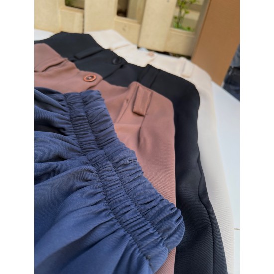 شلوار بگ پارچه ای مورگان