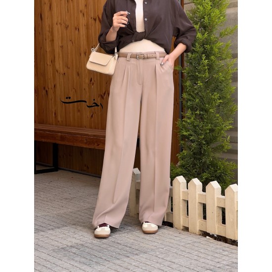 شلوار بگ پارچه ای مورگان