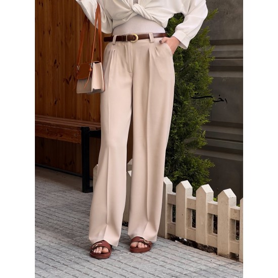 شلوار بگ پارچه ای مورگان