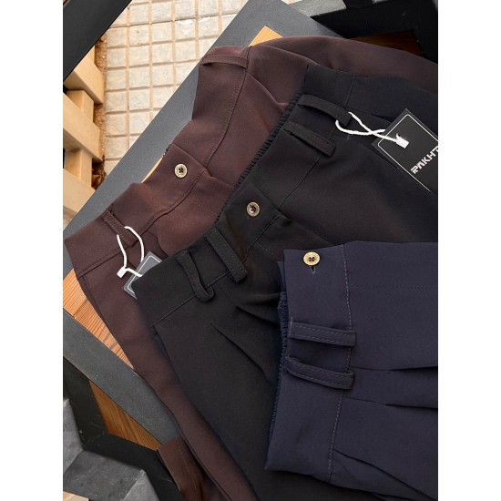 شلوار بگ پارچه ای پشت کش شلوار بگ پارچه ای پشت کش