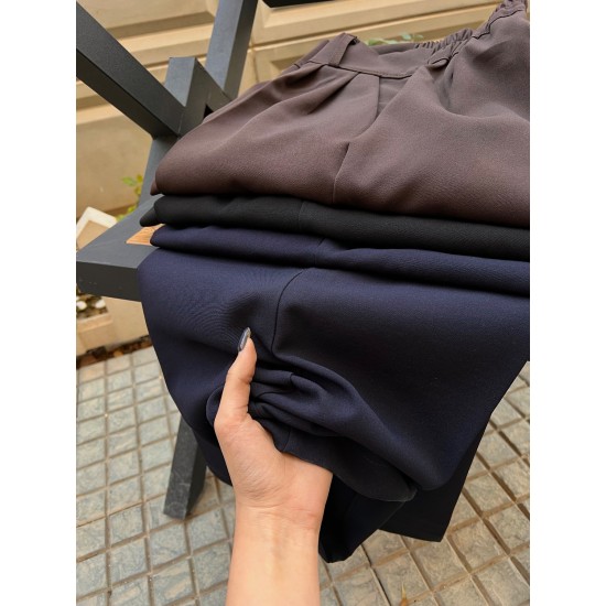 شلوار بگ پارچه ای پشت کش شلوار بگ پارچه ای پشت کش