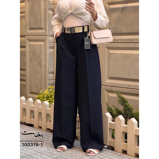 شلوار بگ پارچه ای پشت کش