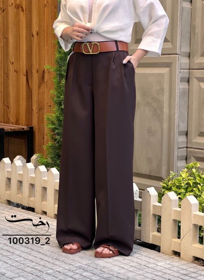 شلوار بگ پارچه ای پشت کش