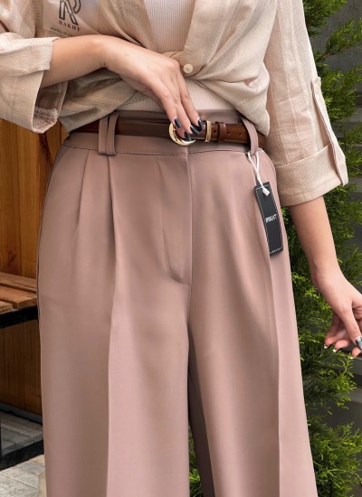 شلوار بگ پارچه ای کرپ مرگان