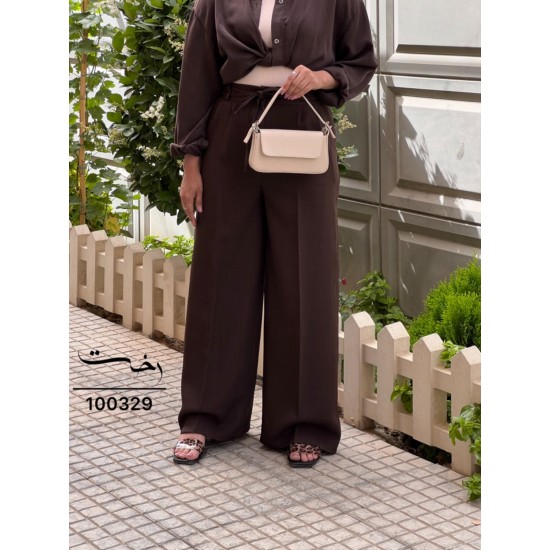 شلوار بگ پارچه ای گاباردین شلوار بگ پارچه ای گاباردین