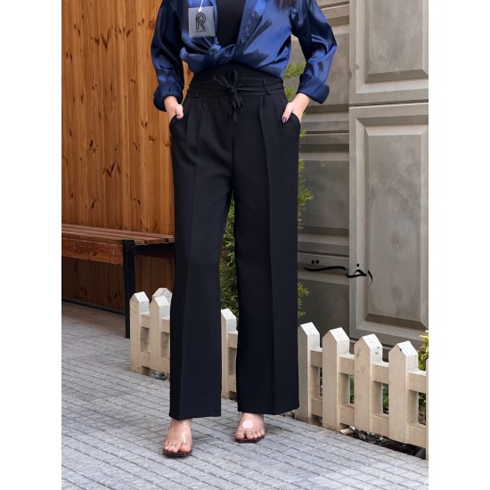 شلوار بگ پارچه ای گاباردین