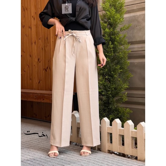 شلوار بگ پارچه ای گاباردین