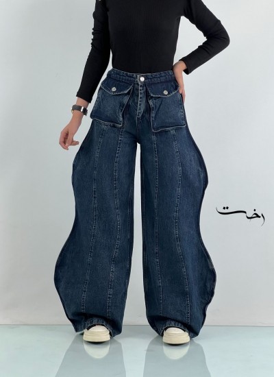 شلوار بگ جلو جیب بغل هلالی شلوار بگ جلو جیب بغل هلالی