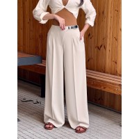 شلوار بگ پارچه ای کمربندی
