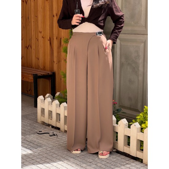 شلوار بگ پارچه ای کمربندی شلوار بگ پارچه ای کمربندی