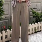 شلوار بگ پارچه ای کمر ساده شلوار بگ پارچه ای کمر ساده