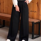 شلوار بگ پارچه ای کمر ساده شلوار بگ پارچه ای کمر ساده