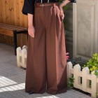 شلوار بگ پارچه ای کمربنددار شلوار بگ پارچه ای کمربنددار