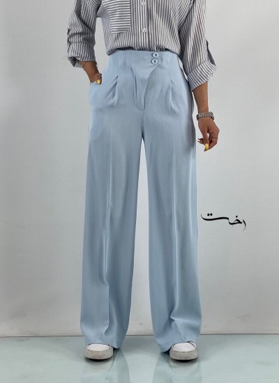 شلوار بگ کریشه کمر سرخود شلوار بگ کریشه کمر سرخود