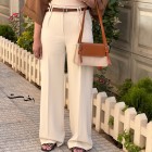شلوار رگولار پارچه ای کمربنددار شلوار رگولار پارچه ای کمربنددار