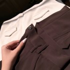 شلوار رگولار پارچه ای کمربنددار شلوار رگولار پارچه ای کمربنددار