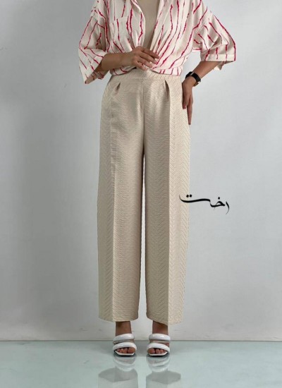 شلوار بگ نخی موج دار شلوار بگ نخی موج دار