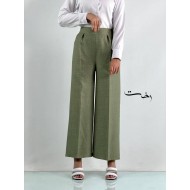 شلوار بگ نخی موج دار