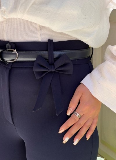 شلوار بوتکات کرپ پاپیونی