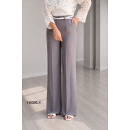 شلوار فلر بگ پارچه ای کتان سیلک