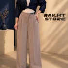 شلوار بگ پارچه ای کمربندی
